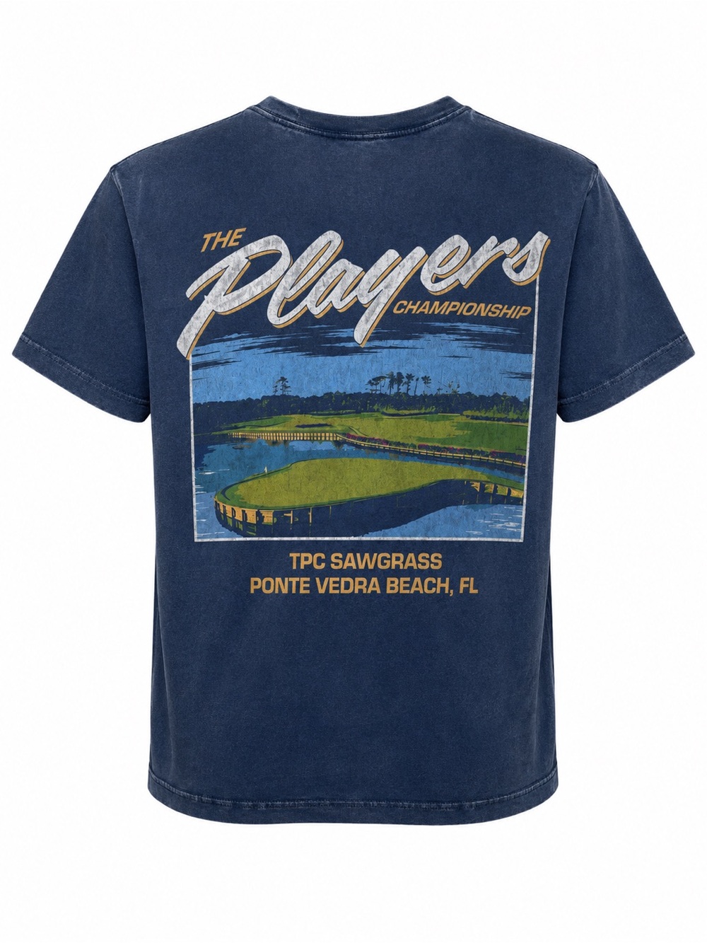 The Players TPC Sawgrass Graphic Tee Abercrombie x Blue 84 XS Golf Cotton